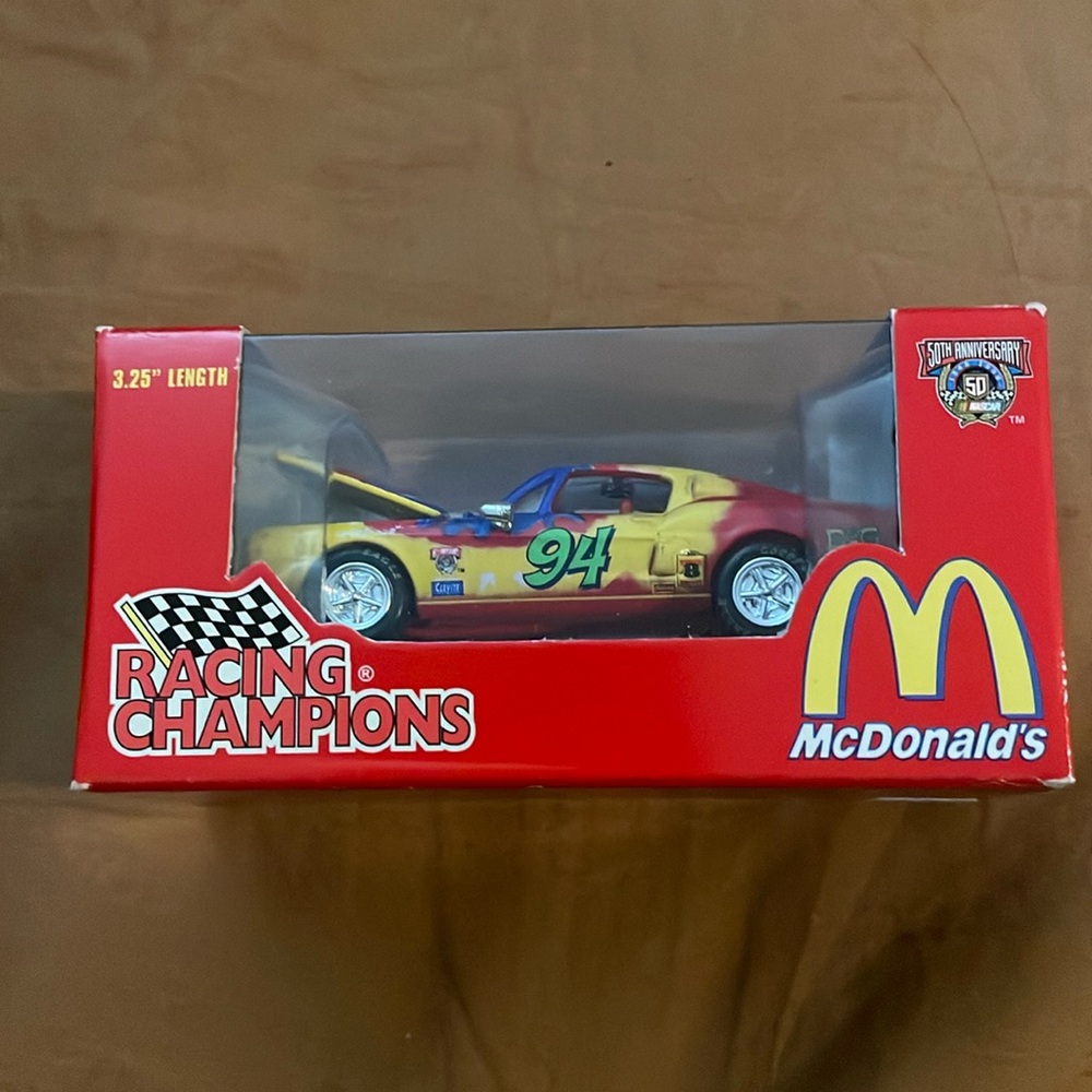 1998 McDonald's Racing Champions Die-Cast Car - Yellow and Red